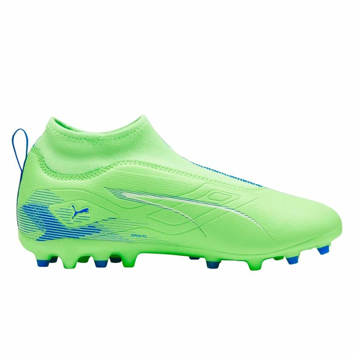 Childrens Football Boots Puma Ultra 5 Match+ Ll Mg Green 38