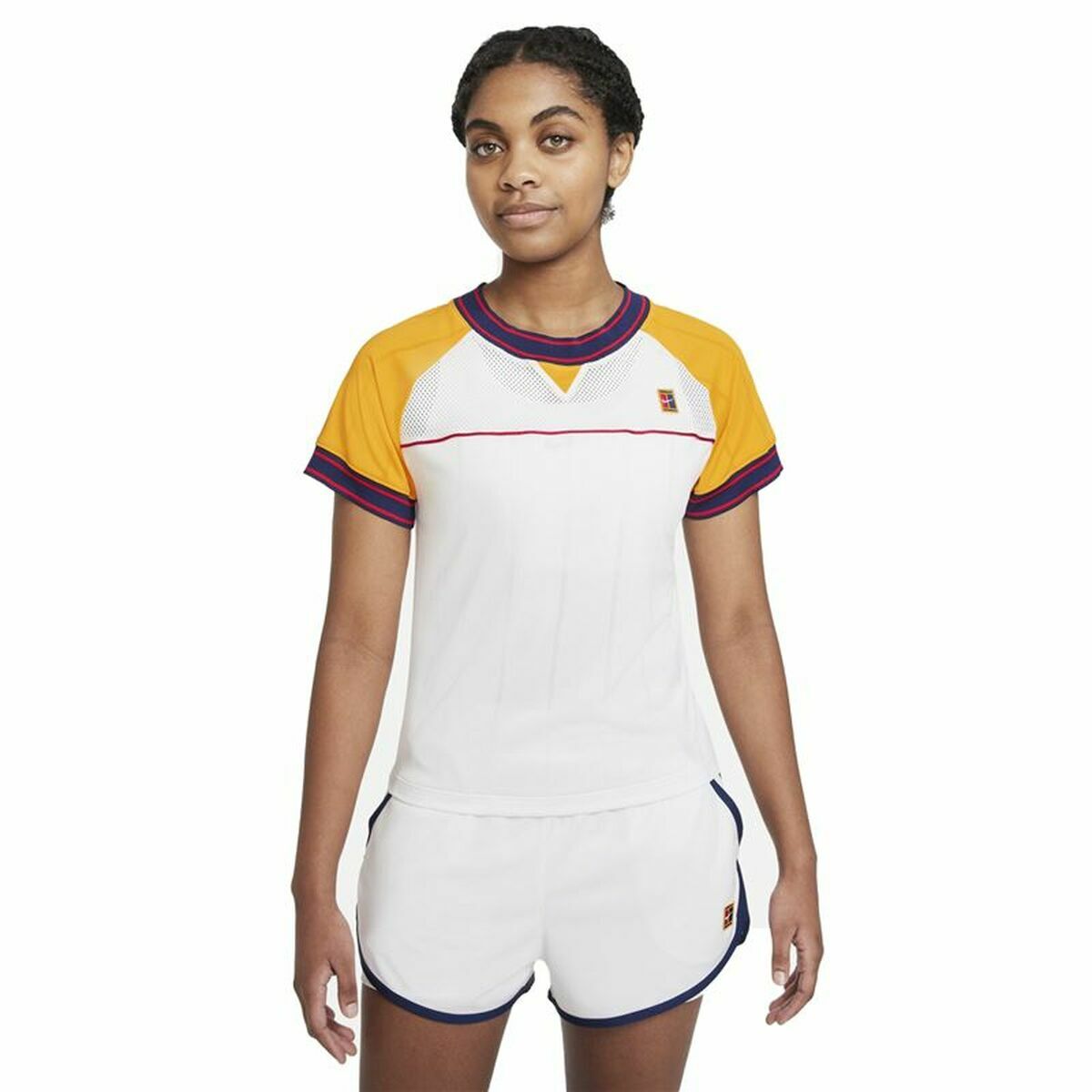 Women’s Short Sleeve T-Shirt Nike Court Dri-Fit Slam White S