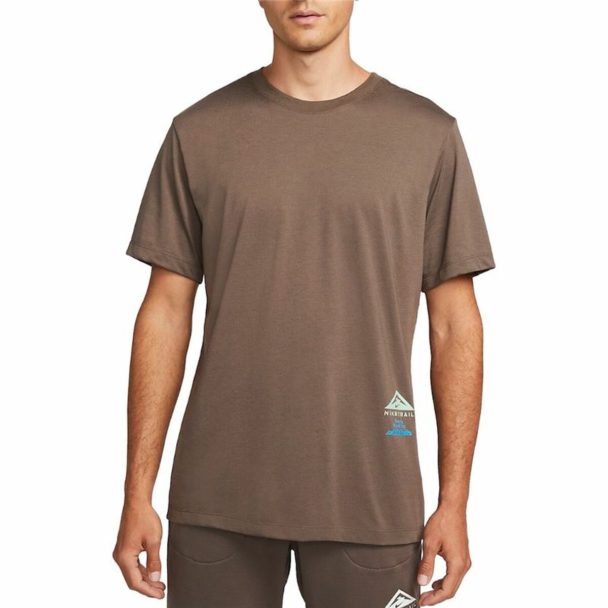 Men’s Short Sleeve T-Shirt Nike Dri-FIT Brown S