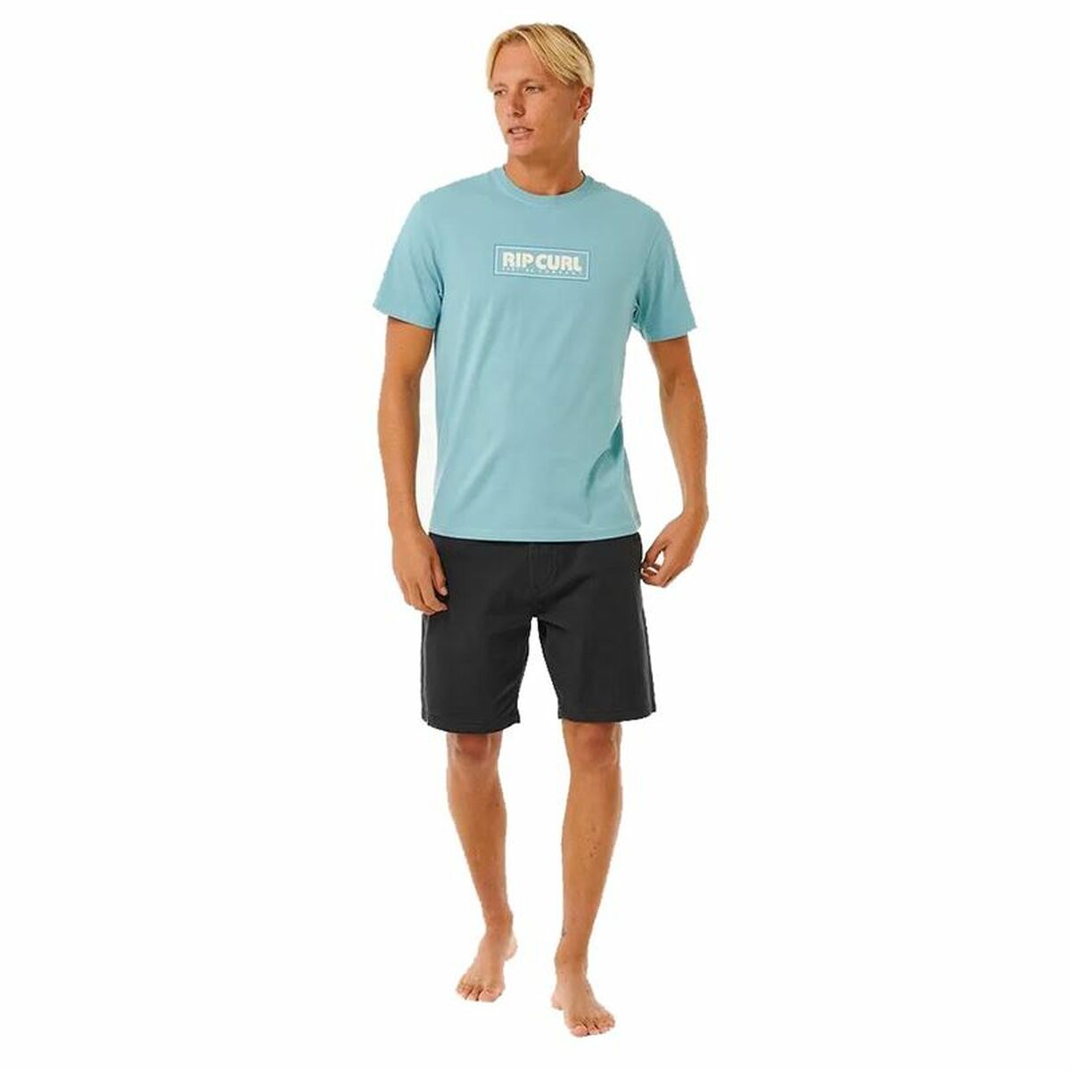 Men’s Short Sleeve T-Shirt Rip Curl Big Mumma Icon  Sky blue S