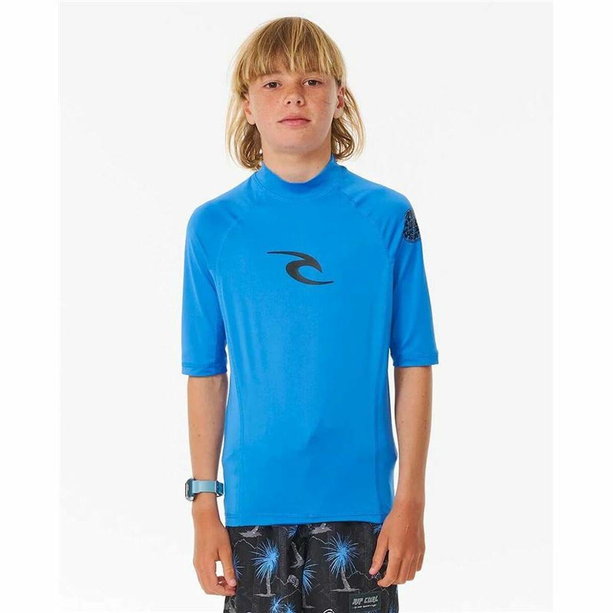 Men’s Short Sleeve T-Shirt Rip Curl Wave pf Sky blue 12 Years
