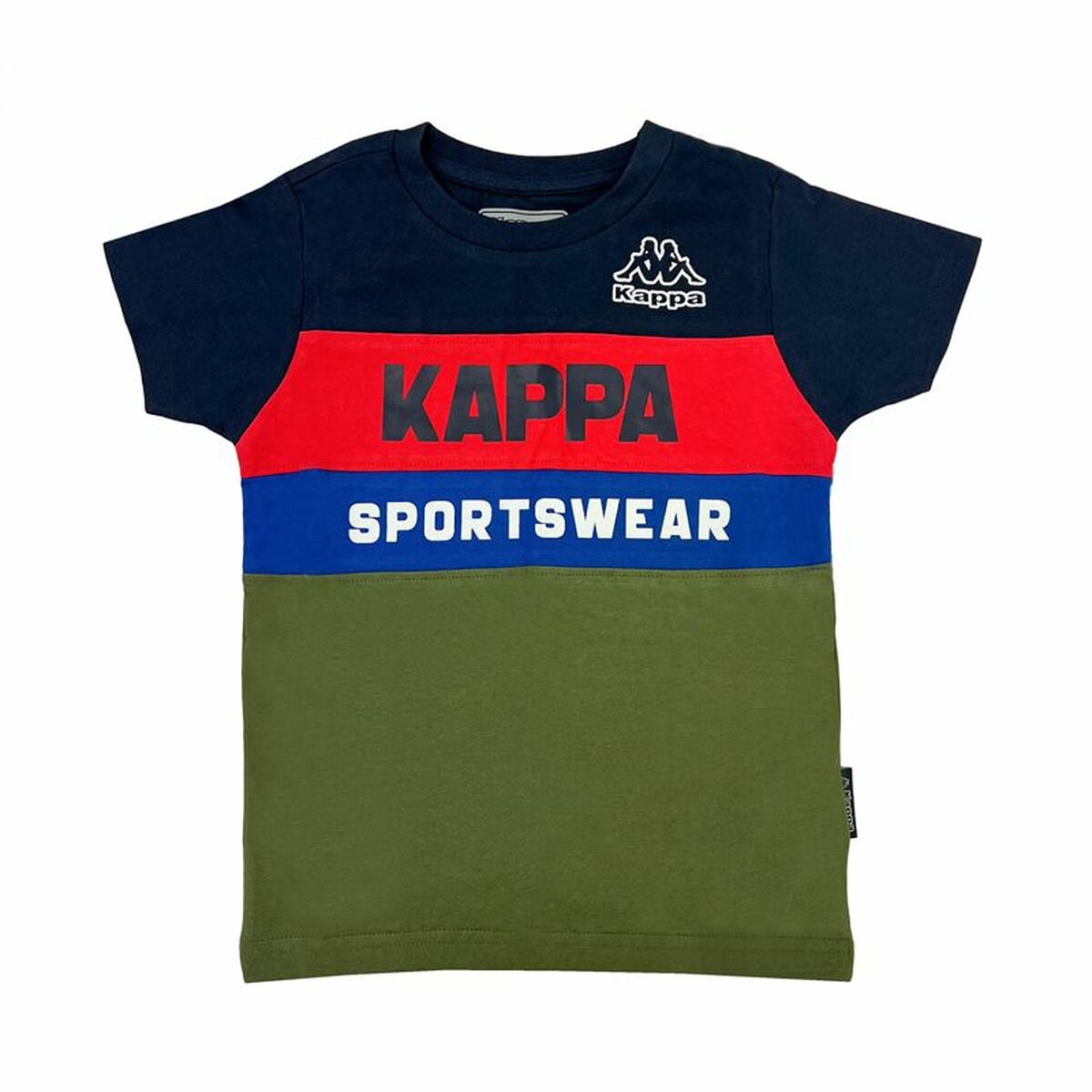 Child's Short Sleeve T-Shirt Kappa 8056M00058 Navy Blue 4 Years